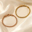 Simple Twist Rope Stainless Steel Gold and Silver Plated Bracelet