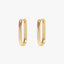 Simple Style U-Shaped Ear Buckle Copper Gold Plated Earrings