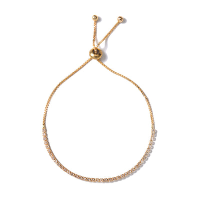 Simple Telescopic Rhinestone Claw Chain Adjustable Bracelet Jewelry