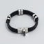 Simple Woven Stainless Steel Leather Bracelet Men's Jewelry Bracelet
