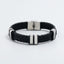 Simple Woven Stainless Steel Leather Bracelet Men's Jewelry Bracelet