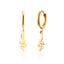 Snake-Shaped Geometric Stainless Steel and S925 Silver Earrings