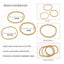 Stainless Steel Bead Elastic Leather Cord Stacked Women's Bracelet