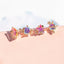 Starry Sky 18K Gold Plated Planet Moon Stud Earrings