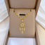 Dreamcatcher Stainless Steel Gold Plated Circle Pendant Necklace