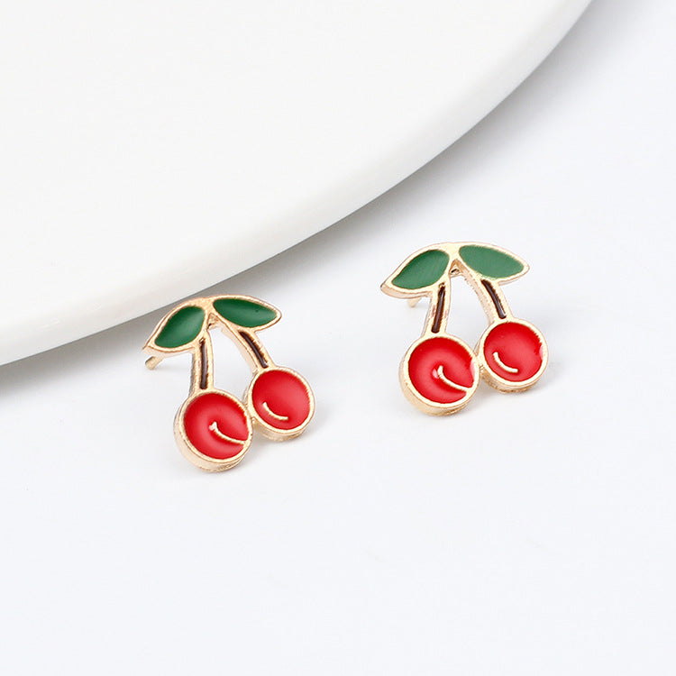 Summer Fresh Fruit Alloy Women's Earrings Set