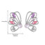 Sweet Butterfly Alloy Inlay Artificial Pearls Rhinestones Women'S Earrings 1 Pair