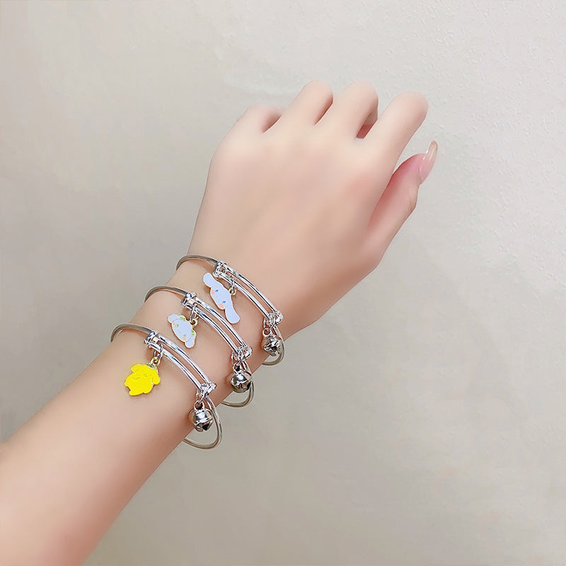 Sweet Cartoon Character Alloy Bangle