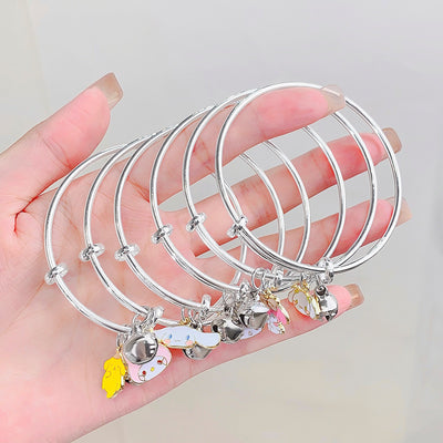 Sweet Cartoon Character Alloy Bangle