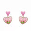 Sweet Flower Alloy Plating Women'S Earrings 1 Pair