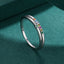 Sweet Rainbow Sterling Silver Inlay Zircon Double Layer Rings