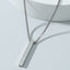 Three-Dimensional Pillar Stainless Steel Pendant Necklace