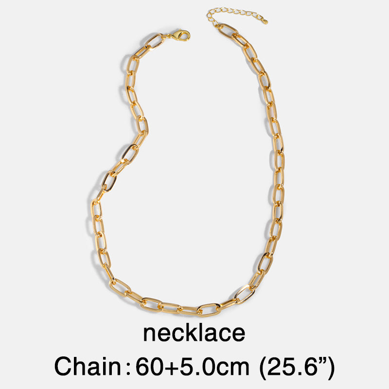 Trend Jewelry Cuban Chain Titanium Steel Necklace Fashion Chain Stainless Steel Hip-hop Necklace