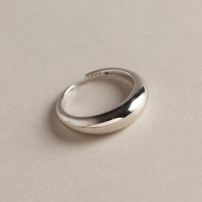Tyj0219 South Korea Dongdaemun Pure Silver Ring Minimalist Ins Cold Mirror Hipster 925 Silver Ring Female