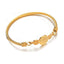 Unisex Geometric Stainless Steel Cross Weave Bracelets & Bangles