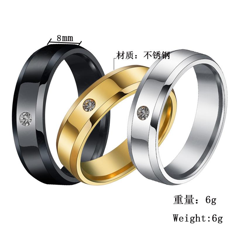 Unisex Geometric Stainless Steel Rings NHHF127477