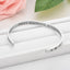 Unisex Adjustable Heart Shaped Stainless Steel Cuff Bracelet