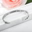 Unisex Adjustable Heart Shaped Stainless Steel Cuff Bracelet