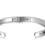 Unisex Adjustable Heart Shaped Stainless Steel Cuff Bracelet