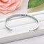 Unisex Adjustable Heart Shaped Stainless Steel Cuff Bracelet