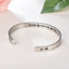 Unisex Adjustable Heart Shaped Stainless Steel Cuff Bracelet