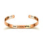 Unisex Adjustable Heart Shaped Stainless Steel Cuff Bracelet