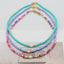 Bohemian Geometric Pearl Beaded Clay Necklace for Women