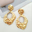 Vacation Square Maple Leaf Heart Shape Alloy Plating Women'S Drop Earrings