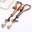 Vintage Cowhide Rope Alloy Musical Instrument Necklace Sweater Chain Long Fashion Jewelry