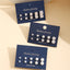Vintage Geometric Crystal Zircon Pearl Stud Earrings Set - 15 Pairs