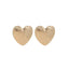 Vintage Matte Alloy Heart Earrings - Retro Statement Fashion Jewelry