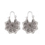 Vintage Metal Openwork Flower Earrings NHDP145199