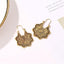 Vintage Metal Openwork Flower Earrings NHDP145199