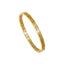 Vintage Geometric Titanium Steel Gold Plated Bangle Bracelet