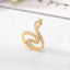 Vintage Snake Adjustable Stainless Steel Open Ring