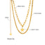 Vintage Style Star Stainless Steel Necklace Gold Plated Stainless Steel Necklaces