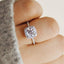 Vintage White Gold Plated Hearts And Arrows Simulation Zircon Alloy Rings