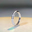 Wholesale Basic Solid Color Sterling Silver Inlay High Carbon Diamond Rings