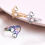 Cute Paw Print Adjustable Stainless Steel Open Ring
