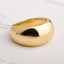 Exaggerated Solid Color Titanium Steel Dome Rings - Minimalist Fashion Statement Jewelry