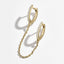 Wholesale Fashion Geometric Multicolor Rhinestone Chain Copper Ear Buckle Set
