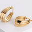 Fashion Stainless Steel Three Circle Twisted Wire Ear Buckle