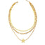 Wholesale Fashion Three-layer Five-pointed Star Necklace
