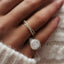 Glam Sterling Silver Plated Oval Zircon Ring