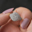 Glam Sterling Silver Plated Oval Zircon Ring