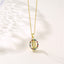 Wholesale INS Style Human Faith Stainless Steel Titanium Steel 18K Gold Plated Gold Plated Zircon Pendant Necklace