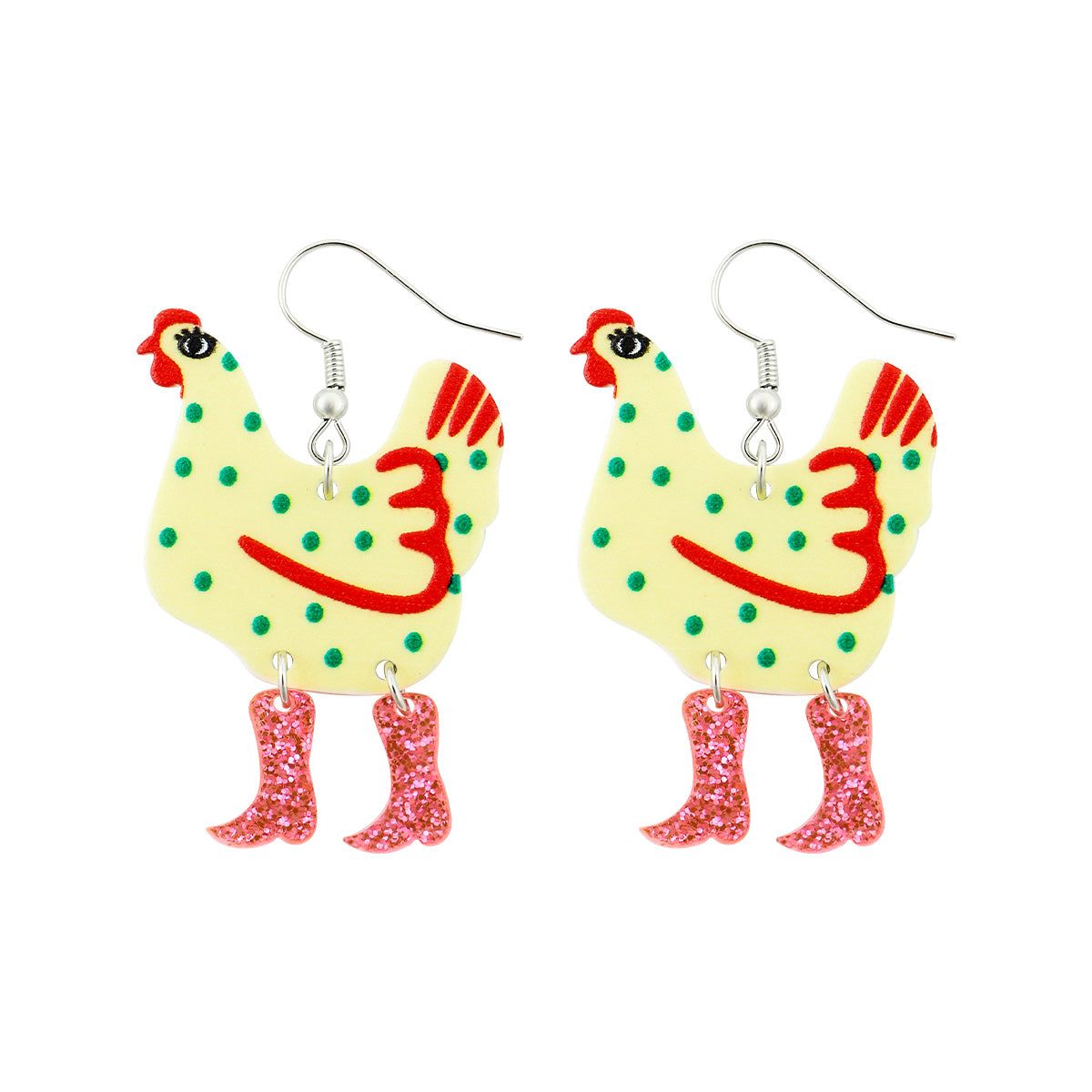 Acrylic Cartoon Duck Animal Drop Earrings for Women