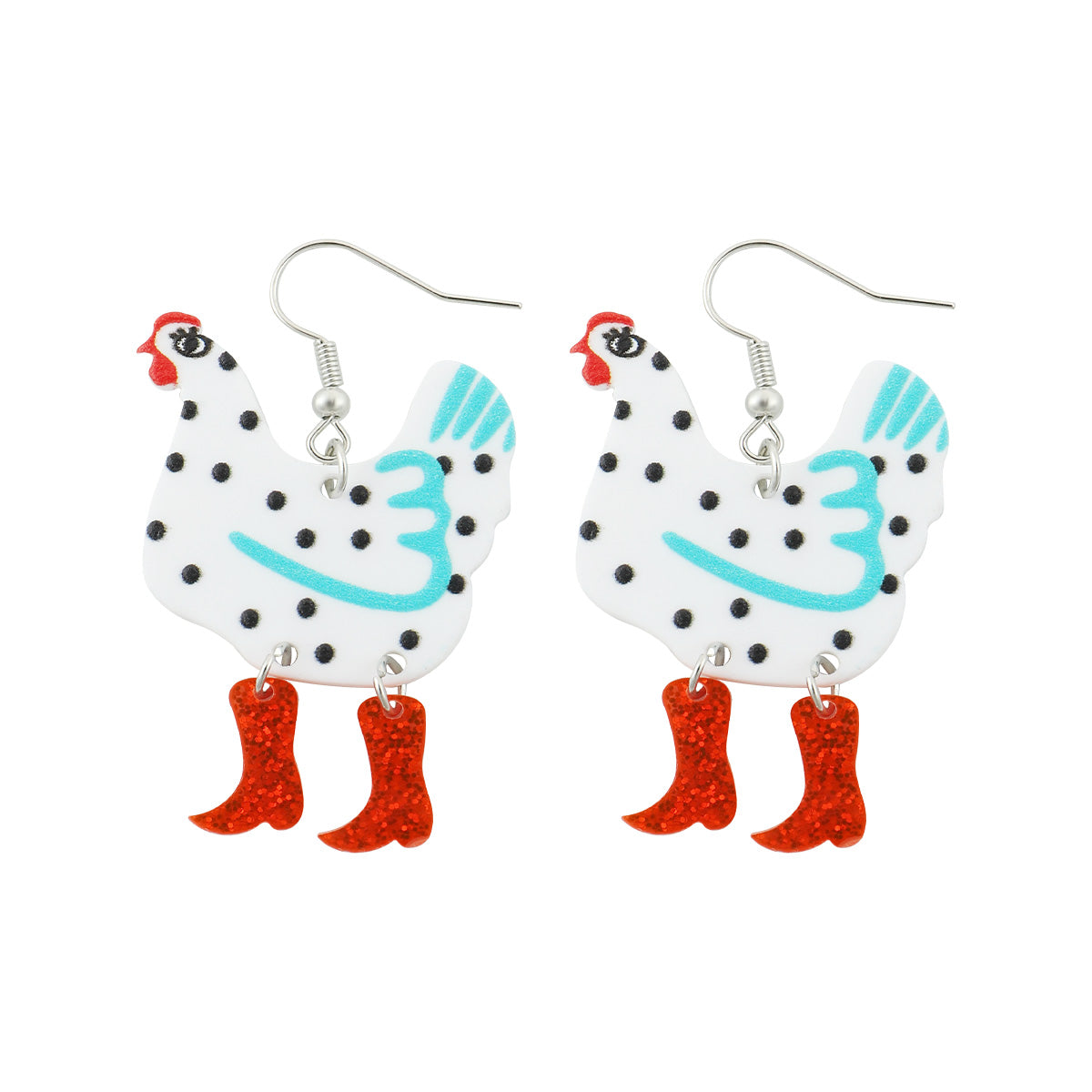 Acrylic Cartoon Duck Animal Drop Earrings for Women