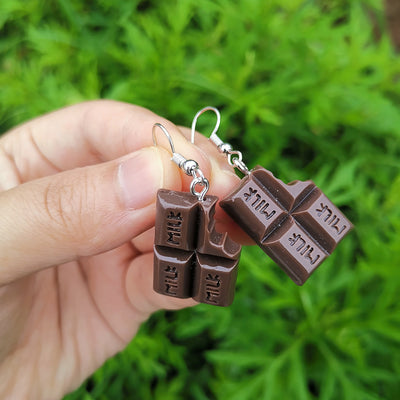 Chocolate Shape Acrylic Earrings