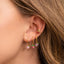 Colorful Zircon Fruit Earrings - Grape, Cherry, Pineapple, Peach, and Strawberry Design